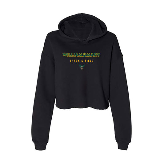 William & Mary - NCAA Women's Track & Field : Emily Ervin - Women's Crop Fleece Hoodie-0