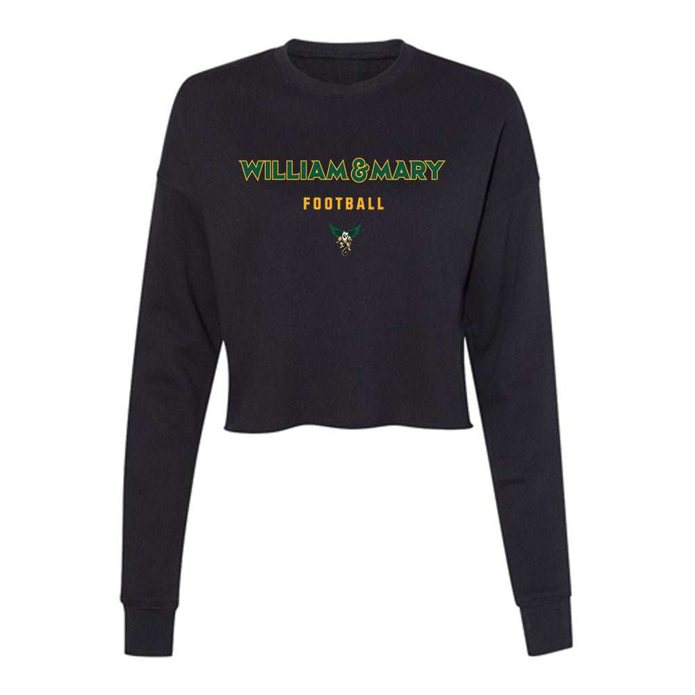 William & Mary - NCAA Football : Jack Toscano - Women's Cropped Crew Fleece-0