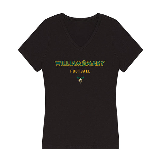 William & Mary - NCAA Football : Brady Echols - Women's V-Neck T-Shirt-0