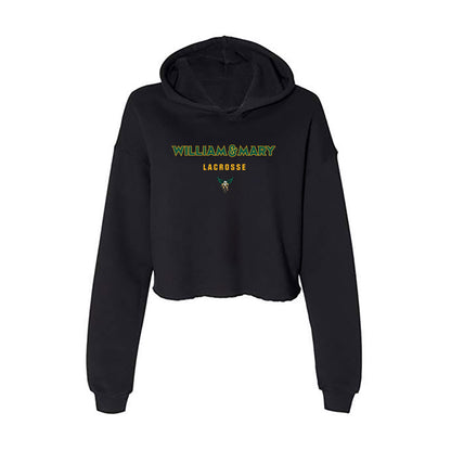 William & Mary - NCAA Women's Lacrosse : Jaylin Locke - Women's Crop Fleece Hoodie-0