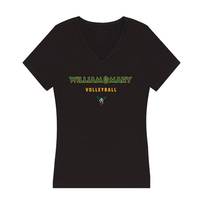 William & Mary - NCAA Women's Volleyball : Sophia Van Name - Women's V-Neck T-Shirt-0