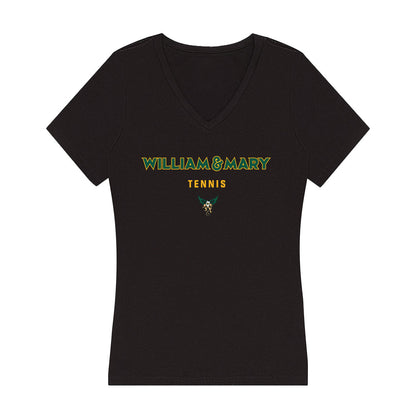 William & Mary - NCAA Men's Tennis : Austin Cohen - Women's V-Neck T-Shirt-0