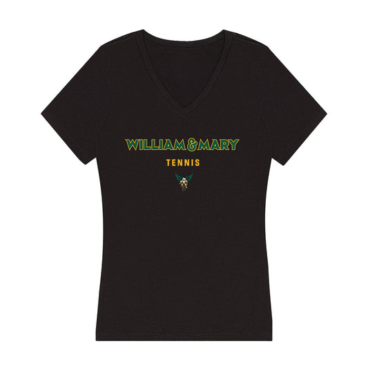 William & Mary - NCAA Men's Tennis : Austin Cohen - Women's V-Neck T-Shirt-0