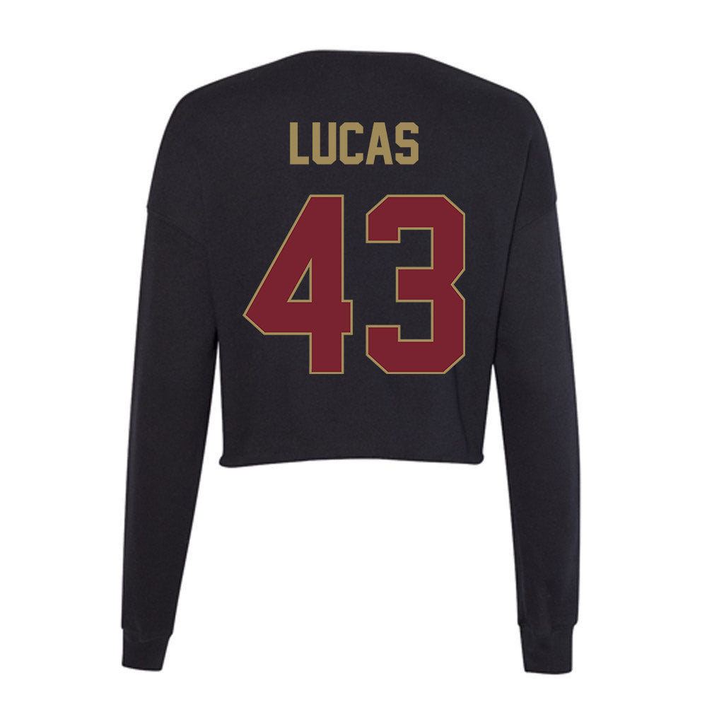 Charleston - NCAA Baseball : Asher Lucas - Women's Cropped Crew Fleece-1