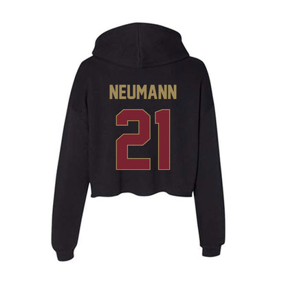 Charleston - NCAA Men's Soccer : Jack Neumann - Women's Crop Fleece Hoodie-1