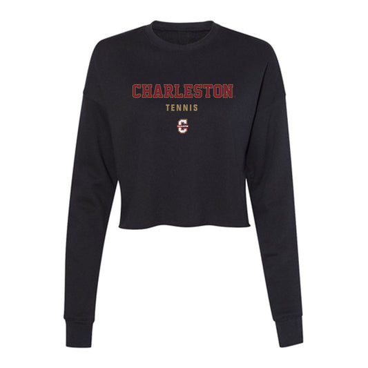 Charleston - NCAA Women's Tennis : Sia Cariov - Women's Cropped Crew Fleece-0