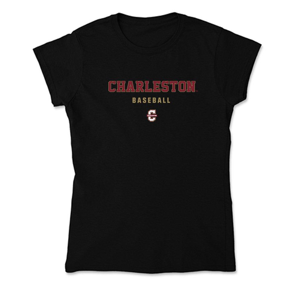 Charleston - NCAA Baseball : Chase Jarnagin - Soft Style Women’s T-Shirt-0