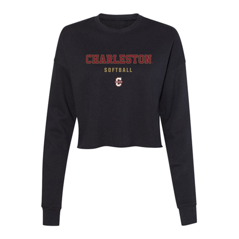 Charleston - NCAA Softball : Anna Hardee - Women's Cropped Crew Fleece-0