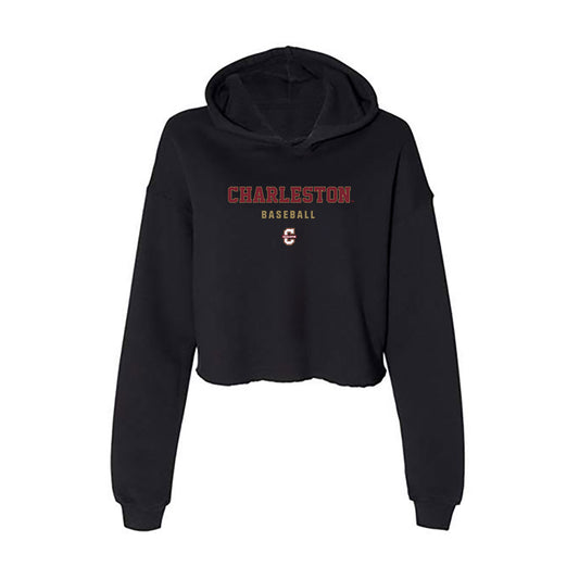 Charleston - NCAA Baseball : Chase Jarnagin - Women's Crop Fleece Hoodie-0