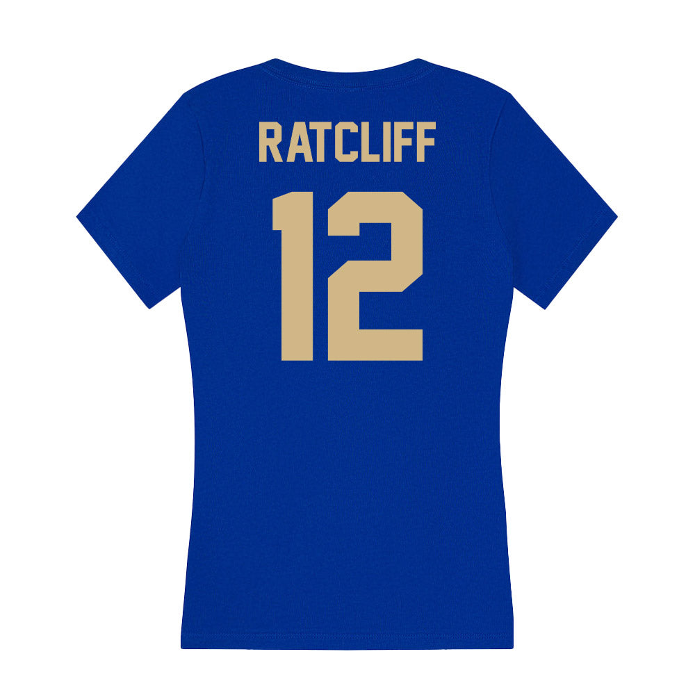 Tulsa - NCAA Football : Nate Ratcliff - Women's V-Neck T-Shirt-1