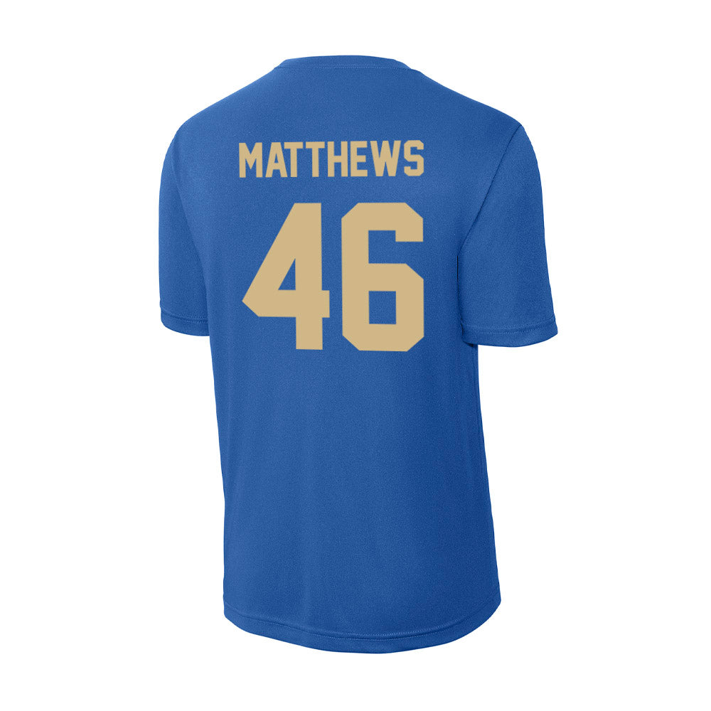 Tulsa - NCAA Football : Caleb Matthews - Performance T-Shirt-1