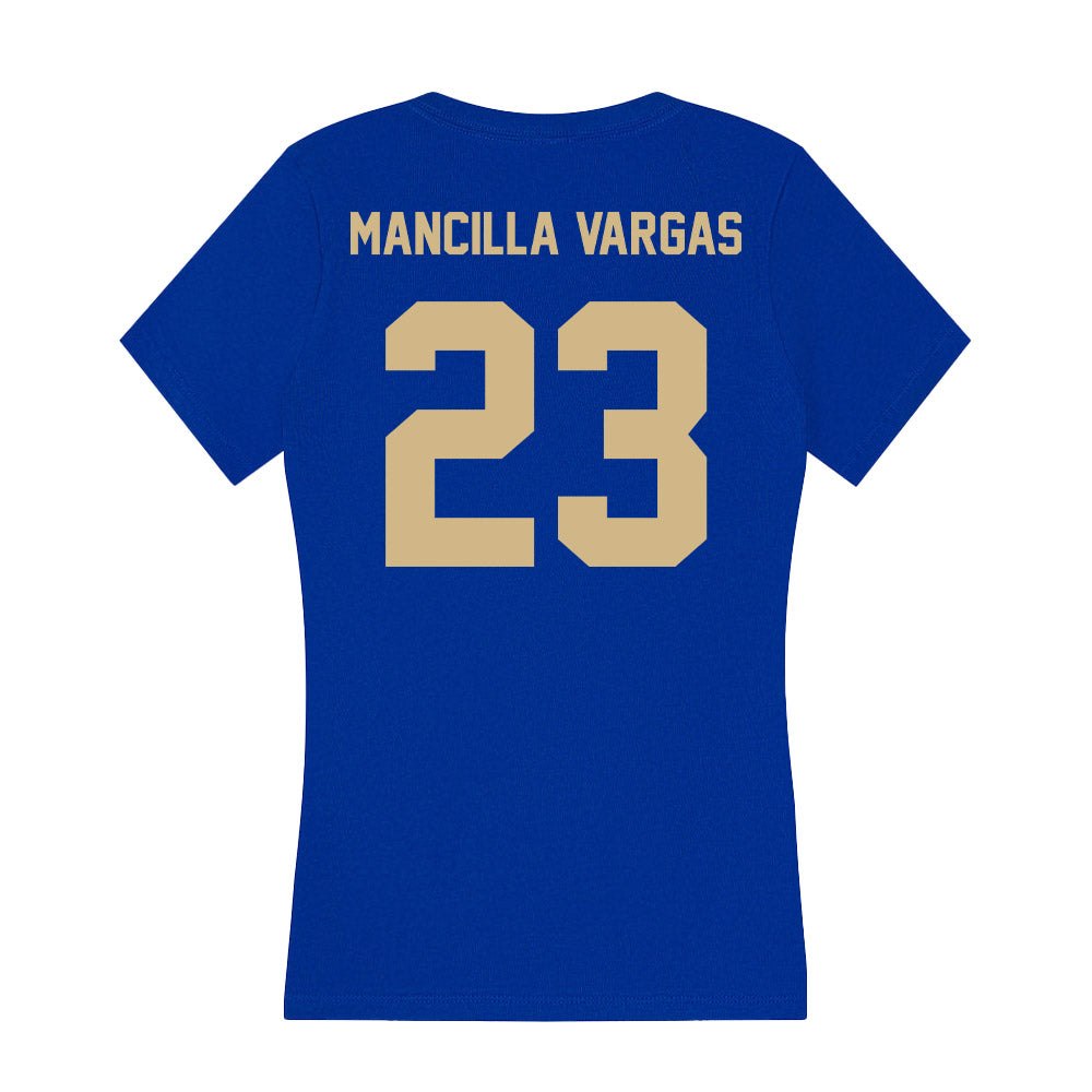 Tulsa - NCAA Men's Soccer : Juan Camilo Mancilla Vargas - Women's V-Neck T-Shirt-1