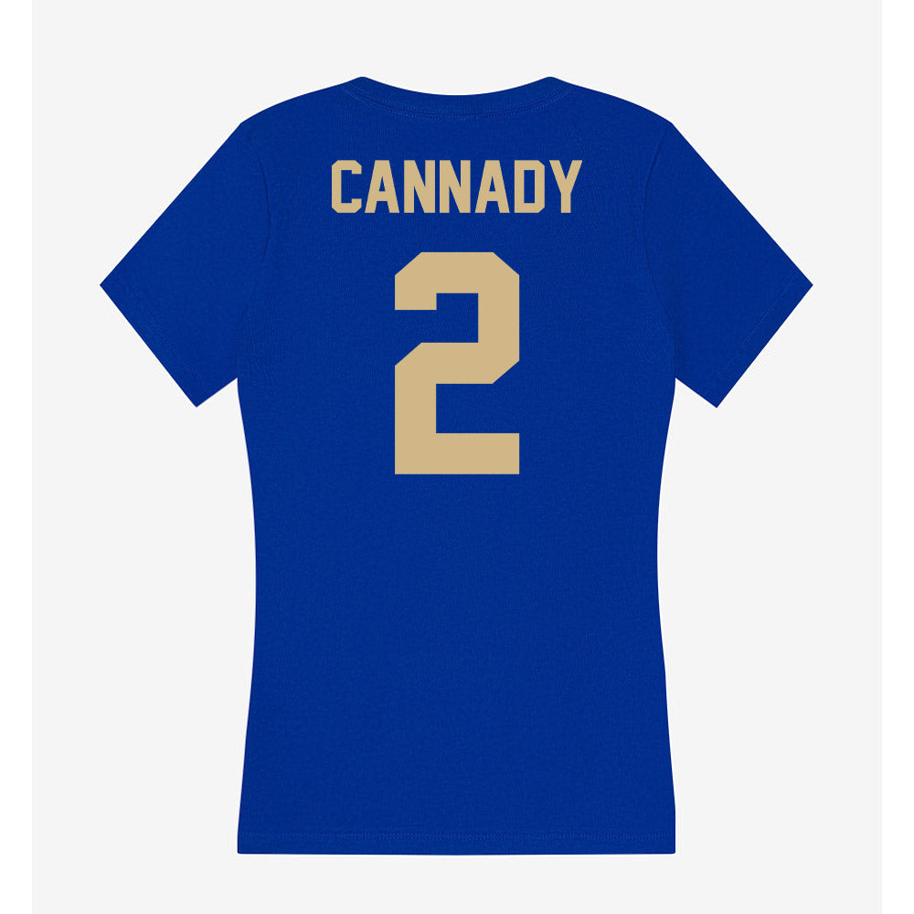 Tulsa - NCAA Football : Jehlen Cannady - Women's V-Neck T-Shirt-1