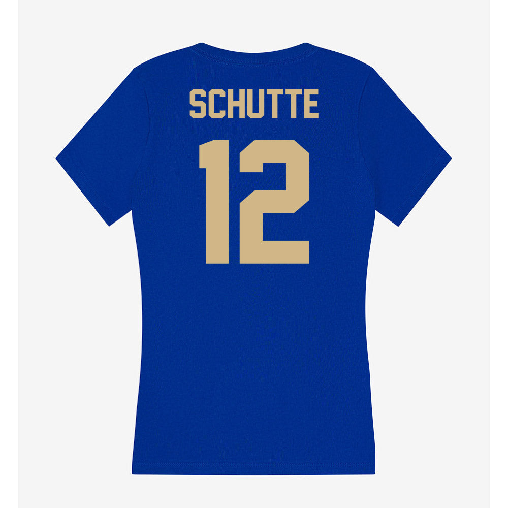 Tulsa - NCAA Women's Soccer : Blaine Schutte - Women's V-Neck T-Shirt-1