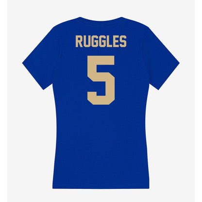 Tulsa - NCAA Women's Soccer : Gracen Ruggles - Women's V-Neck T-Shirt-1