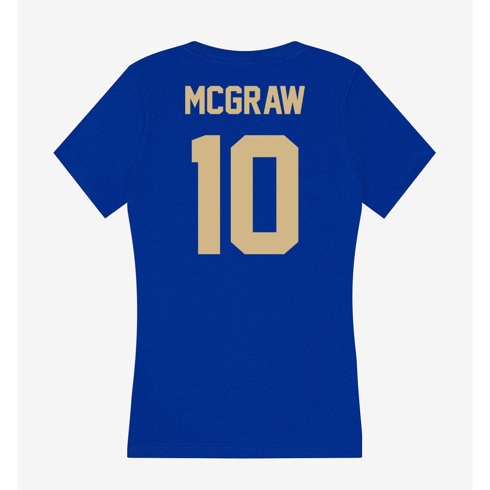 Tulsa - NCAA Women's Soccer : Parker McGraw - Women's V-Neck T-Shirt-1