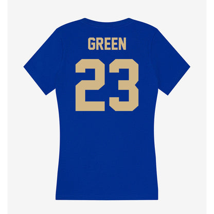 Tulsa - NCAA Men's Basketball : David Green - Women's V-Neck T-Shirt-1