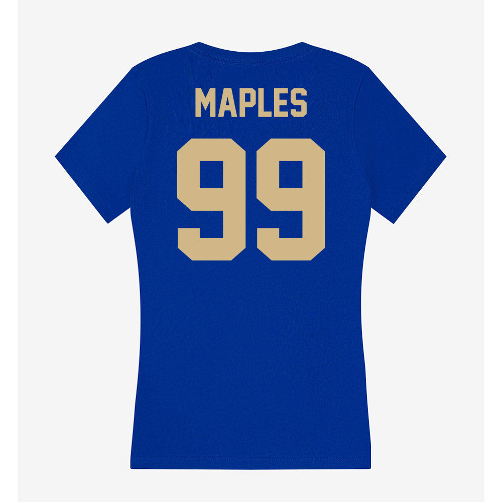 Tulsa - NCAA Softball : Brinly Maples - Women's V-Neck T-Shirt-1