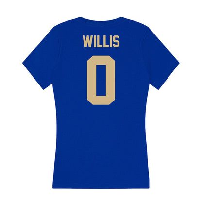 Tulsa - NCAA Men's Basketball : Keaston Willis - Women's V-Neck T-Shirt-1