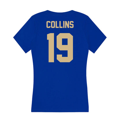 Tulsa - NCAA Women's Soccer : Brit Collins - Women's V-Neck T-Shirt-1