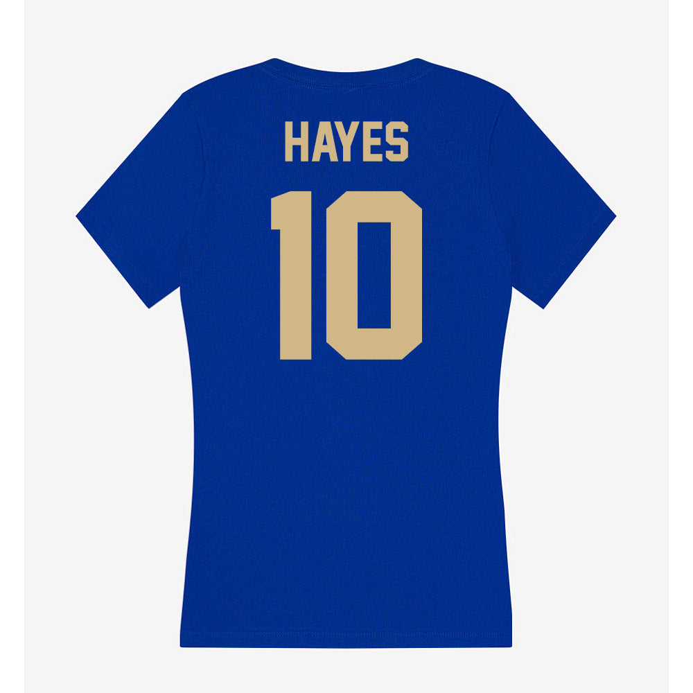 Tulsa - NCAA Football : Baylor Hayes - Women's V-Neck T-Shirt-1