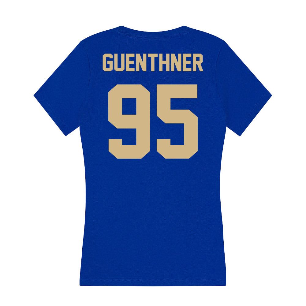 Tulsa - NCAA Football : Evan Guenthner - Women's V-Neck T-Shirt-1