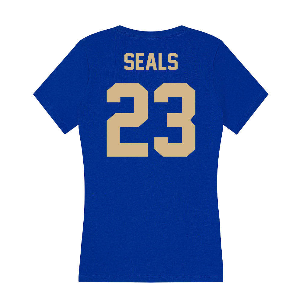 Tulsa - NCAA Men's Basketball : Ari Seals - Women's V-Neck T-Shirt-1