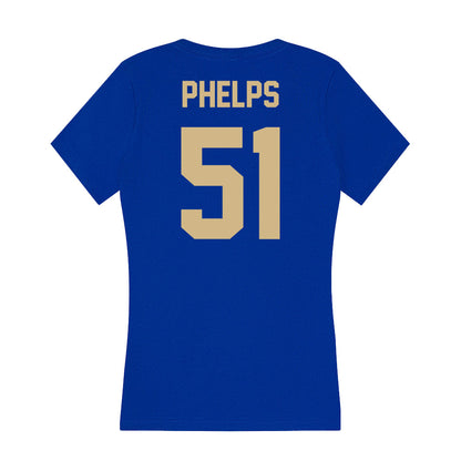 Tulsa - NCAA Football : Connor Phelps - Women's V-Neck T-Shirt-1