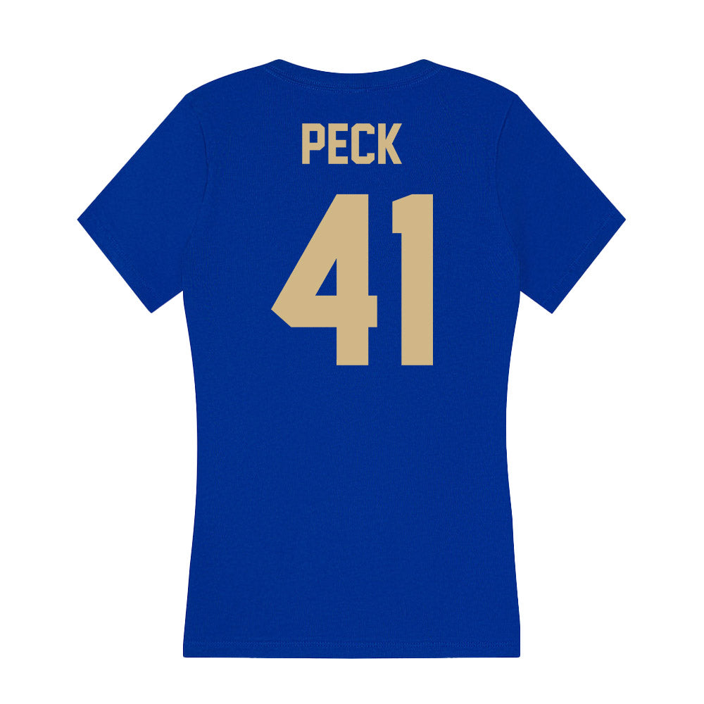 Tulsa - NCAA Football : Camden Peck - Women's V-Neck T-Shirt-1