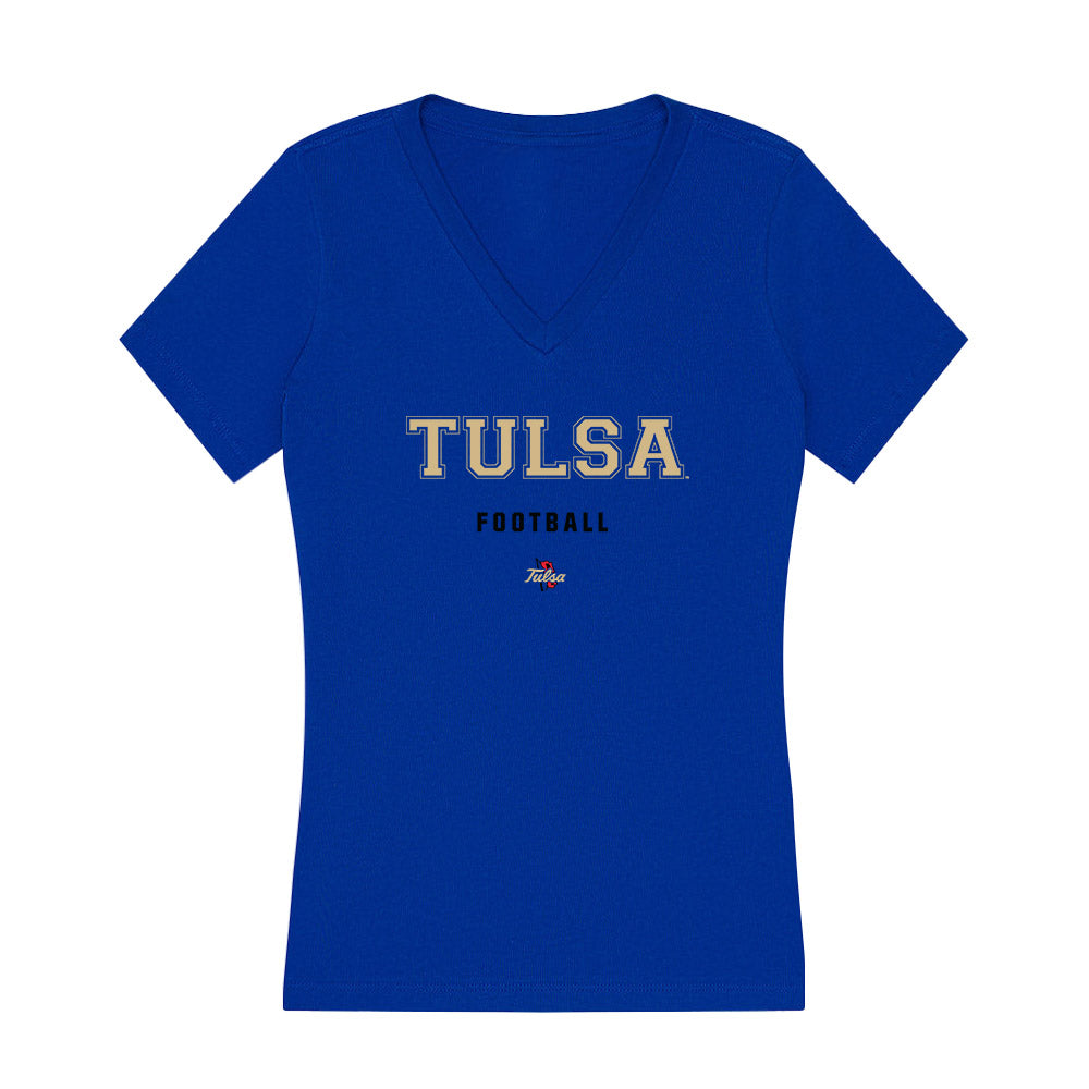 Tulsa - NCAA Football : Parker Stone - Women's V-Neck T-Shirt-0