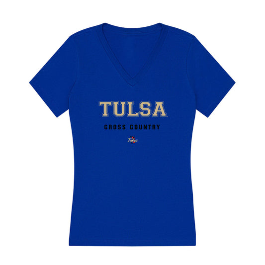 Tulsa - NCAA Women's Cross Country : Makenzie Crum - Women's V-Neck T-Shirt-0