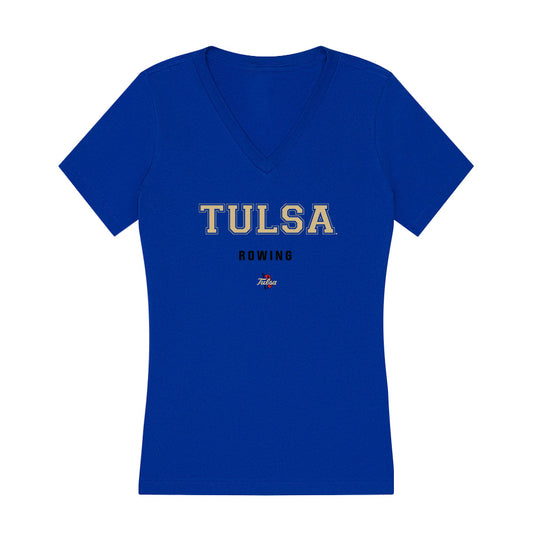 Tulsa - NCAA Women's Rowing : Gizelle Medina - Women's V-Neck T-Shirt-0