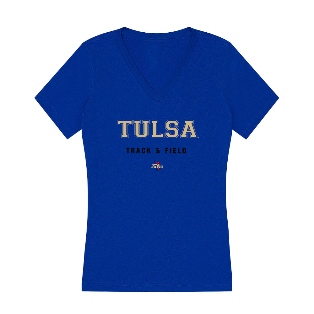 Tulsa - NCAA Women's Track & Field : Gabbie Washington - Women's V-Neck T-Shirt-0