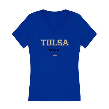 Tulsa - NCAA Football : Jehlen Cannady - Women's V-Neck T-Shirt-0