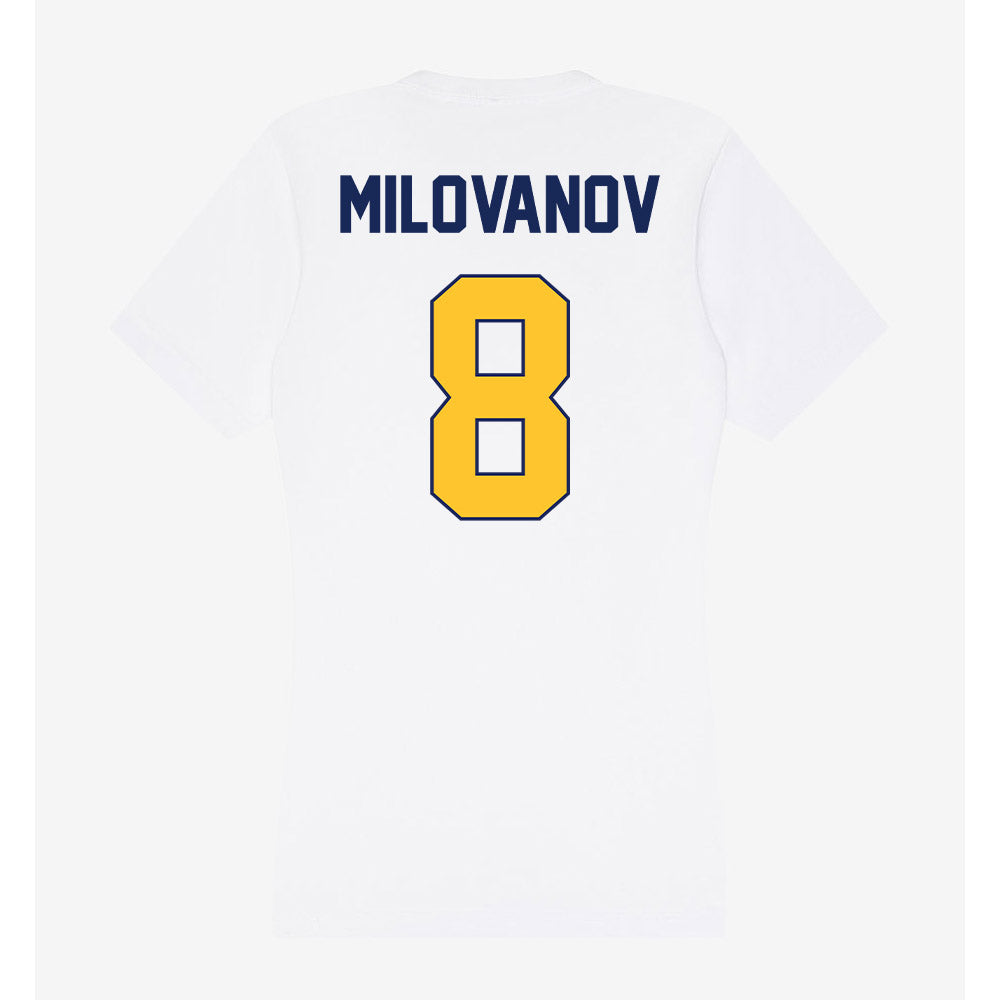 Marquette - NCAA Men's Soccer : Justin Milovanov - Women's V-Neck T-Shirt-1