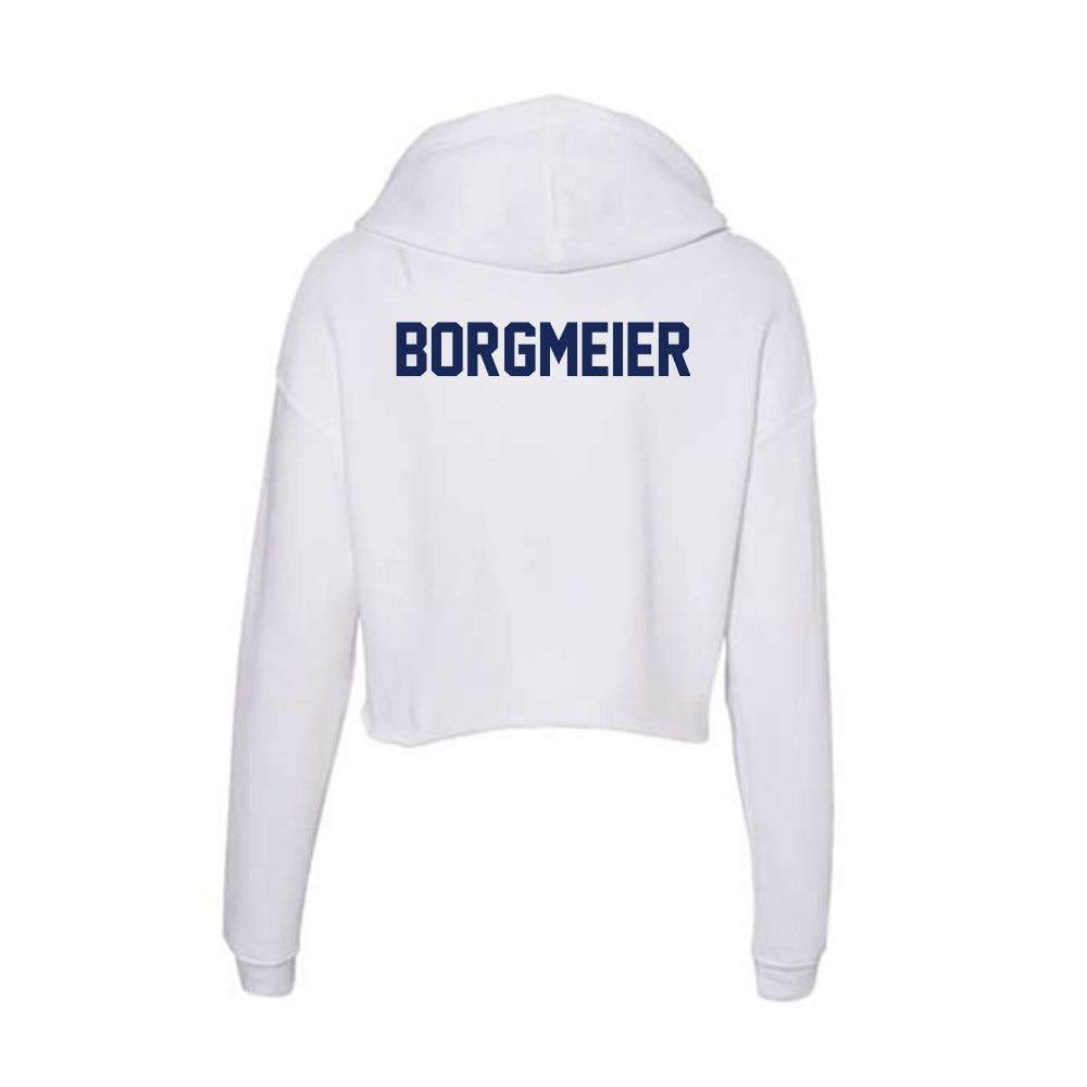 Marquette - NCAA Men's Track & Field : Max Borgmeier - Women's Crop Fleece Hoodie-1