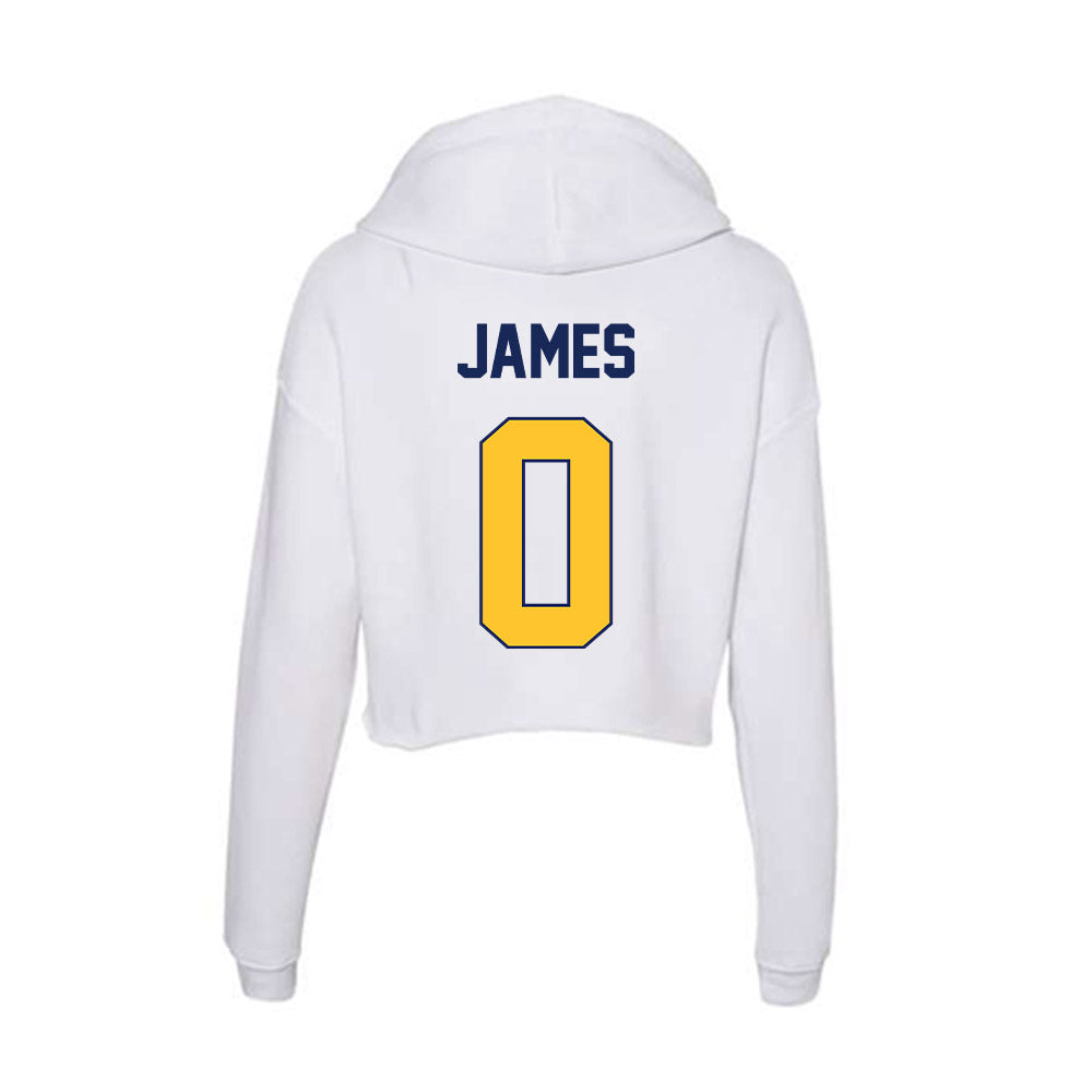 Marquette - NCAA Men's Basketball : Nigel James - Women's Crop Fleece Hoodie-1