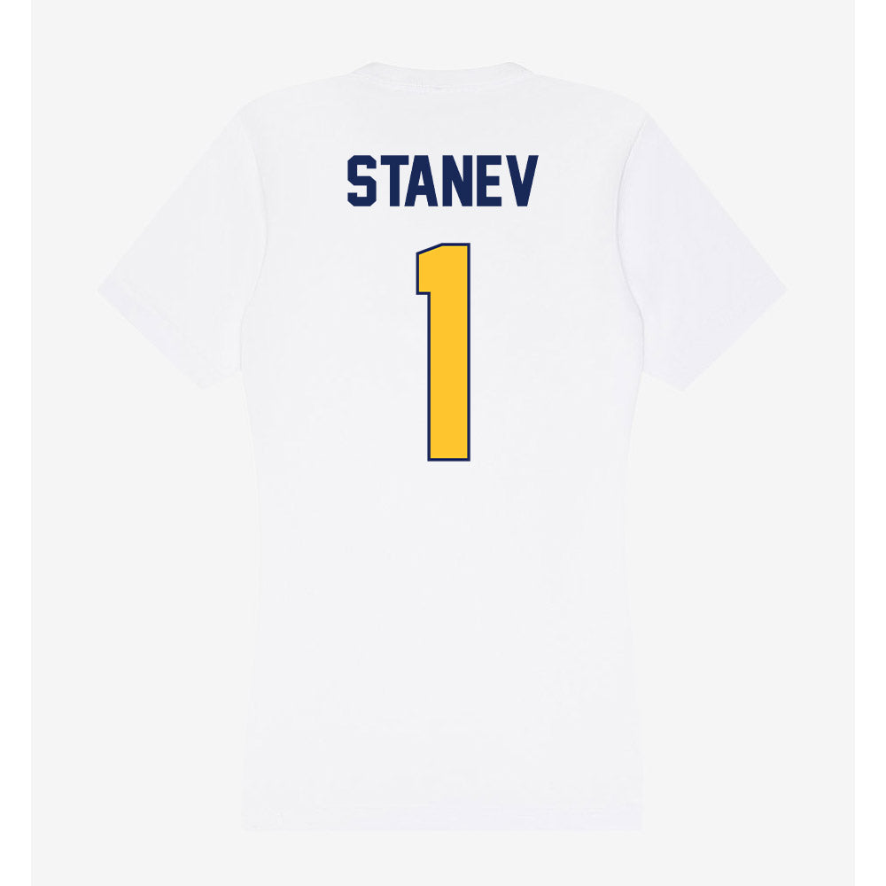 Marquette - NCAA Women's Volleyball : Julia Stanev - Women's V-Neck T-Shirt-1