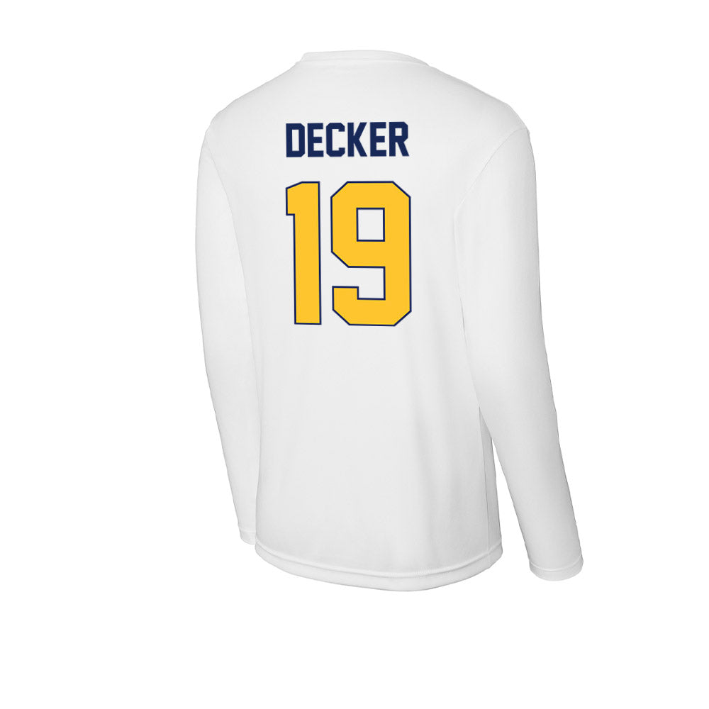 Marquette - NCAA Women's Soccer : Meg Decker - Activewear Long Sleeve T-Shirt-1