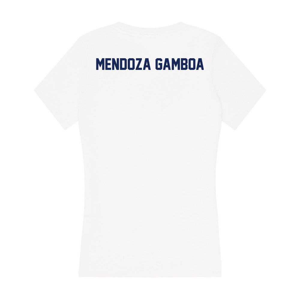 Marquette - NCAA Women's Tennis : Luciana Mendoza Gamboa - Women's V-Neck T-Shirt-1