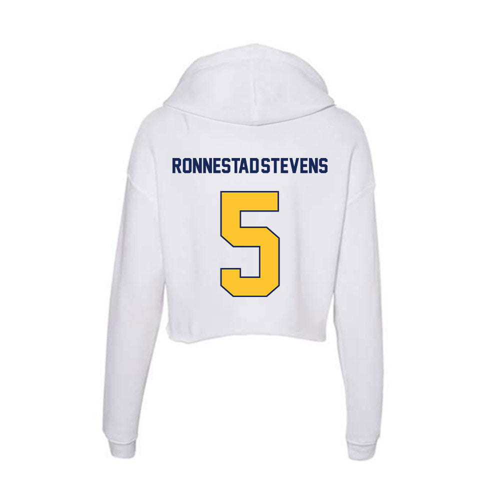 Marquette - NCAA Men's Soccer : Tristan Ronnestad-Stevens - Women's Crop Fleece Hoodie-1
