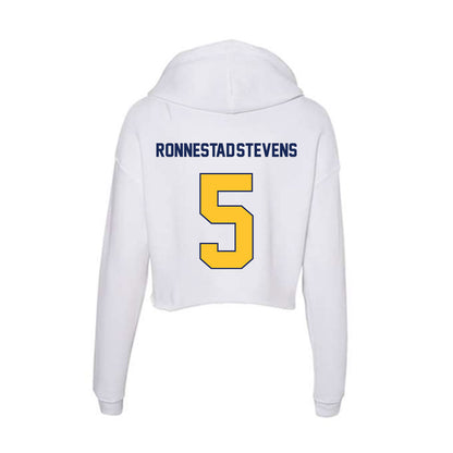 Marquette - NCAA Men's Soccer : Tristan Ronnestad-Stevens - Women's Crop Fleece Hoodie-1
