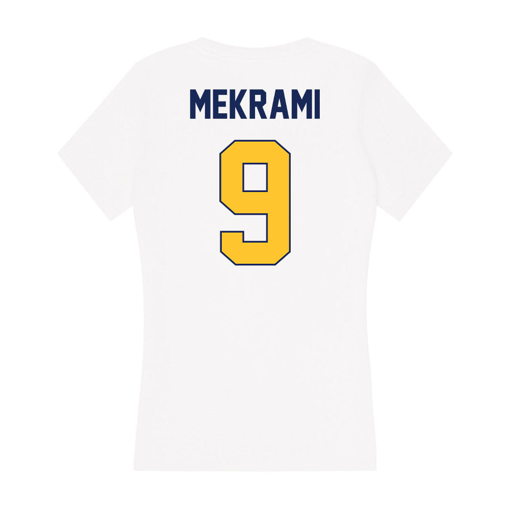 Marquette - NCAA Men's Soccer : Adam Mekrami - Women's V-Neck T-Shirt-1