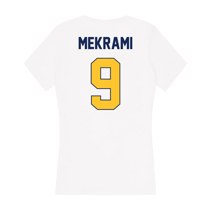 Marquette - NCAA Men's Soccer : Adam Mekrami - Women's V-Neck T-Shirt-1