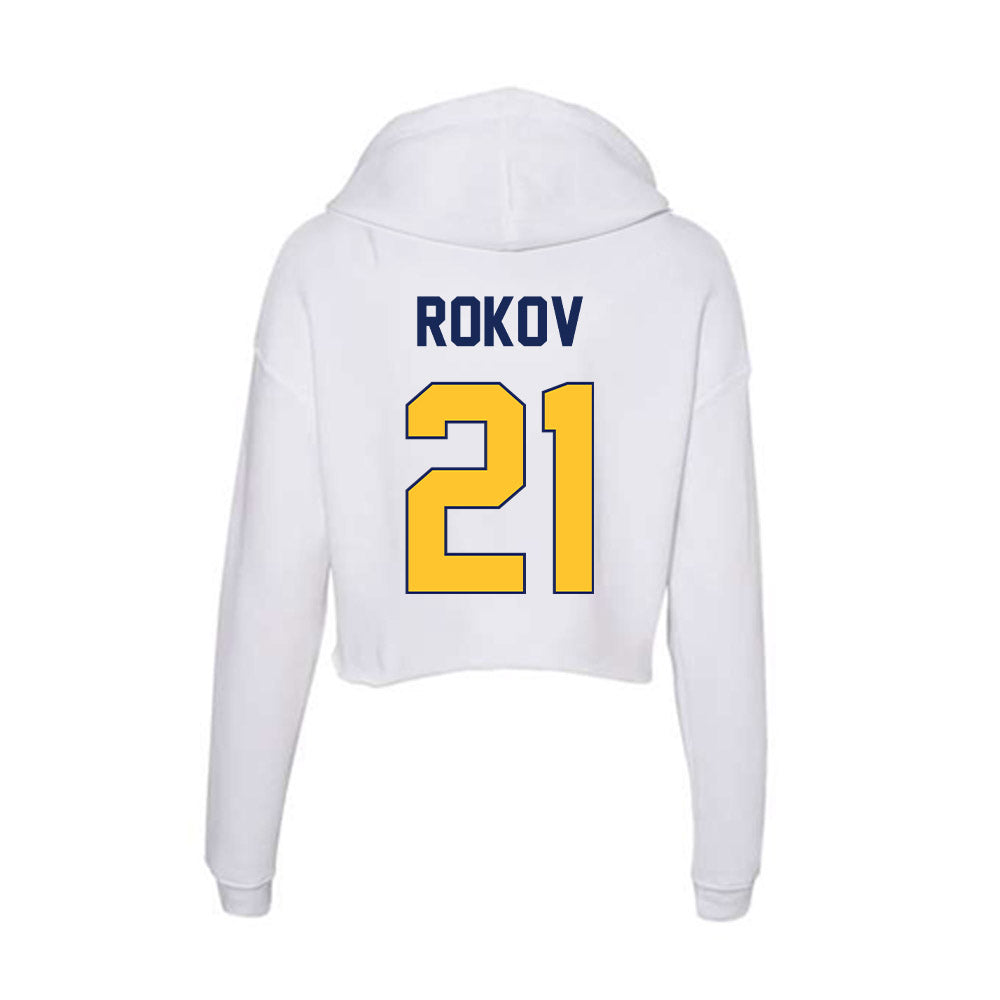 Marquette - NCAA Men's Soccer : Gabriel Rokov - Women's Crop Fleece Hoodie-1