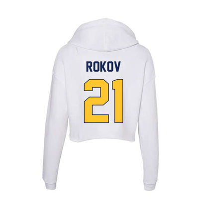 Marquette - NCAA Men's Soccer : Gabriel Rokov - Women's Crop Fleece Hoodie-1
