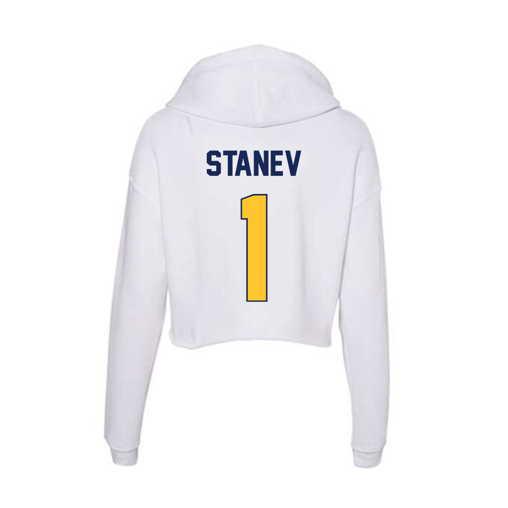 Marquette - NCAA Women's Volleyball : Julia Stanev - Women's Crop Fleece Hoodie-1
