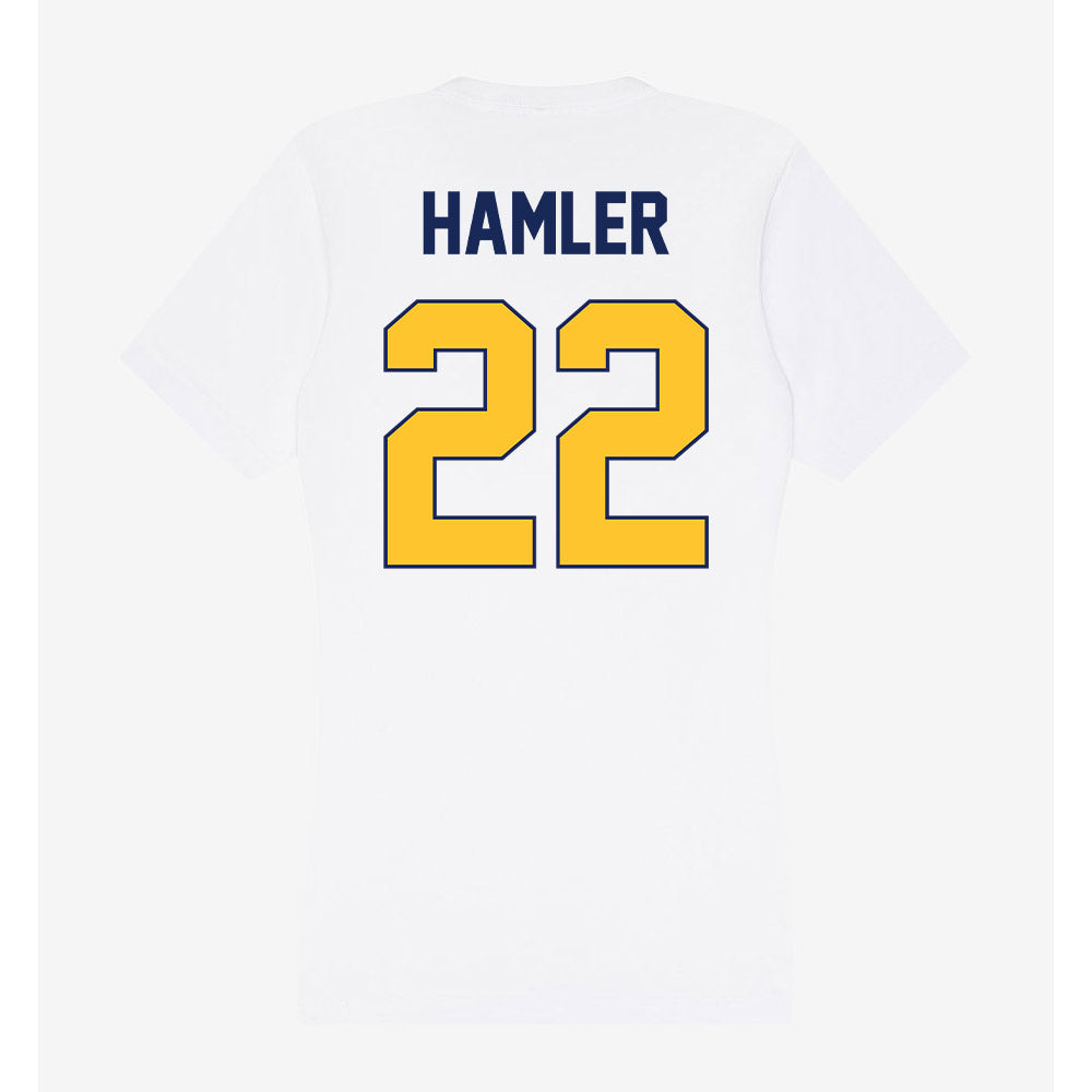 Marquette - NCAA Men's Soccer : Clayton Hamler - Women's V-Neck T-Shirt-1