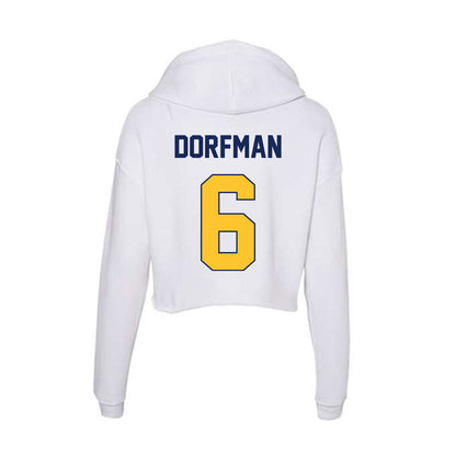 Marquette - NCAA Women's Soccer : Coco Dorfman - Women's Crop Fleece Hoodie-1