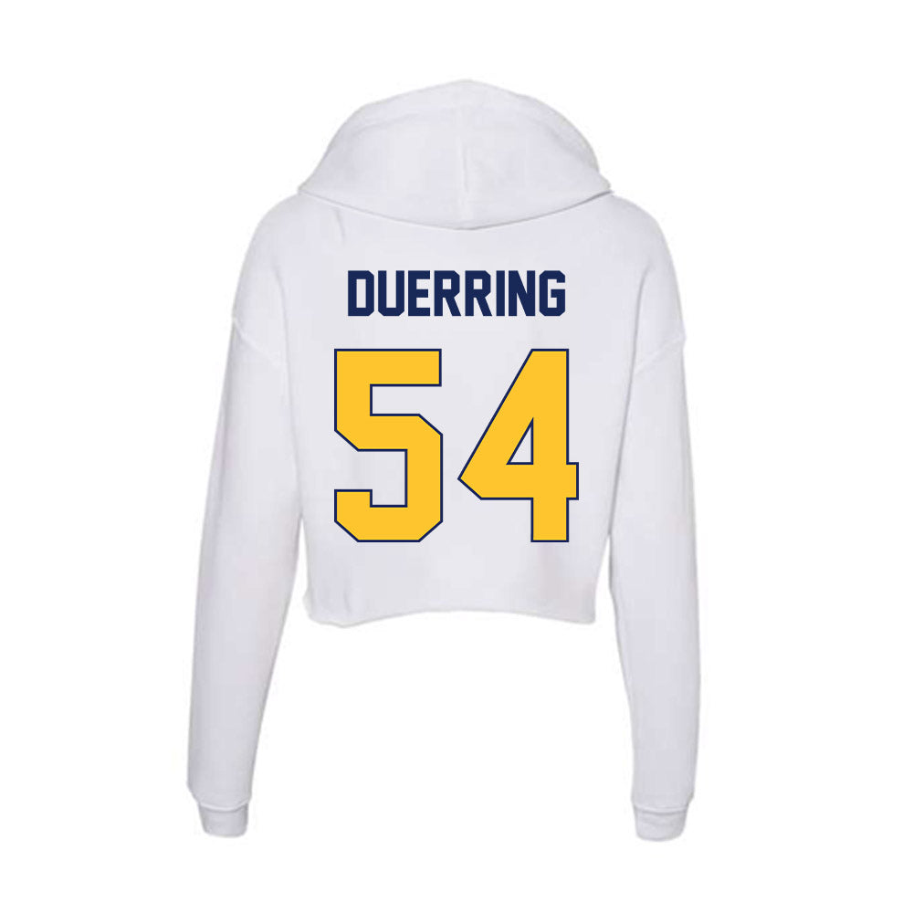 Marquette - NCAA Men's Lacrosse : Dylan Duerring - Women's Crop Fleece Hoodie-1
